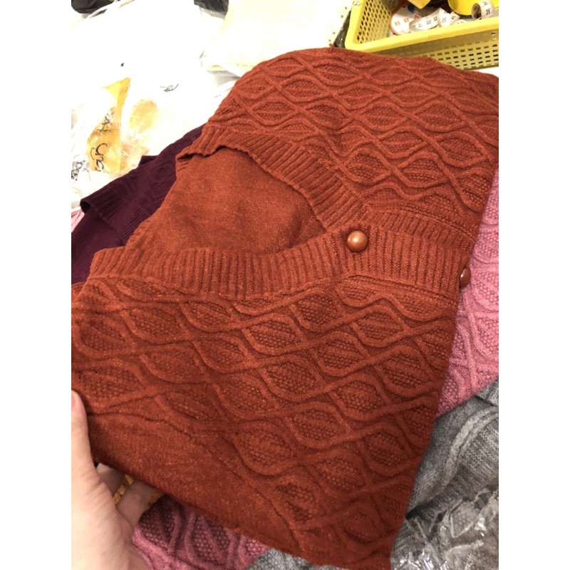 Áo khoác thun len trung niên | BigBuy360 - bigbuy360.vn