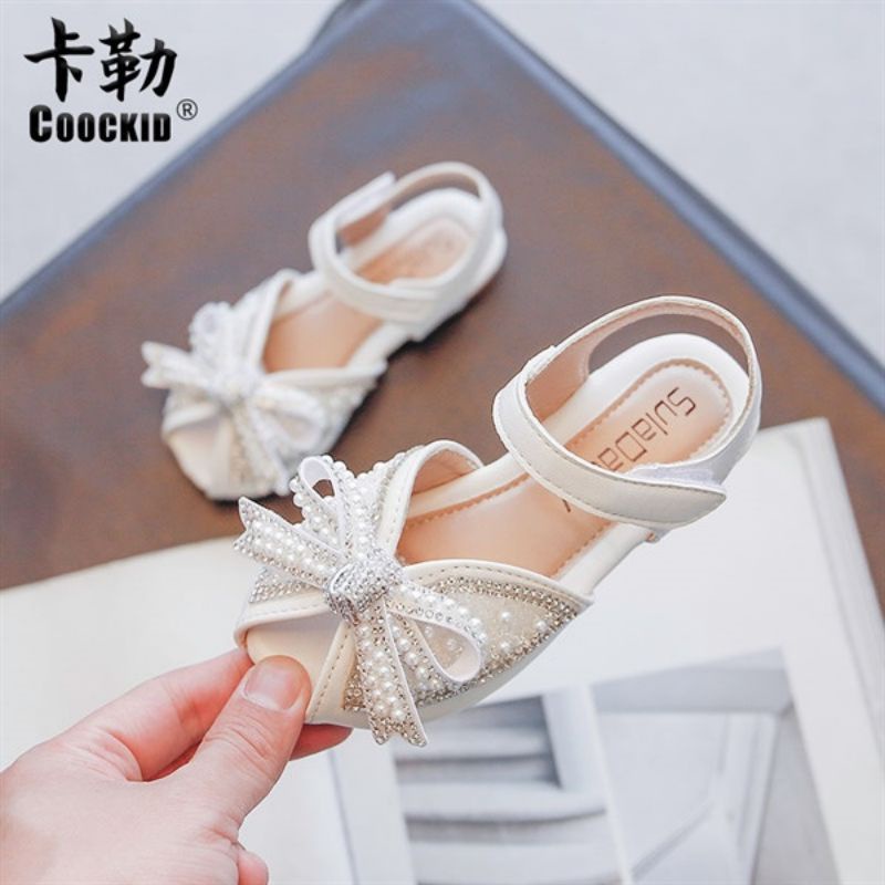 GIÀY SANDAL CÔNG CHÚA ĐÍNH ĐÁ CHO BÉ GÁI