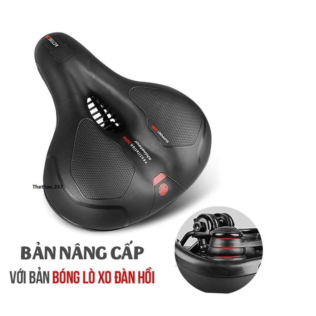 Yên Xe Đạp Active Đệm Dày, Yên Siêu Êm Phụ Kiện Xe Đạp Bikeboy Cao Cấp