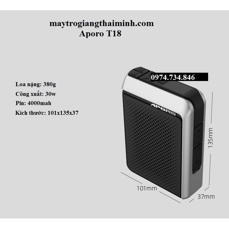 Máy trợ giảng Aporo T18 2.4g