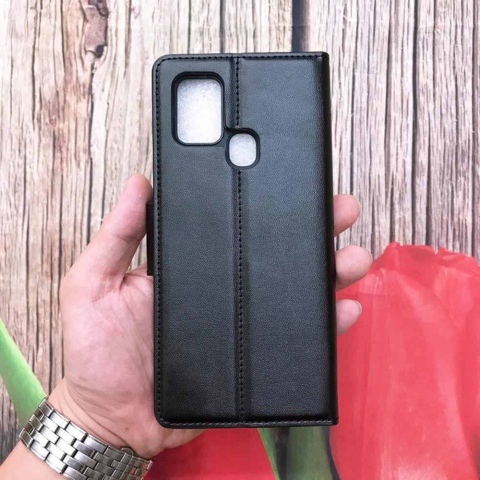 [FreeShip] Bao da Samsung Galaxy A21s dạng ví hiệu Hanman cao cấp, ngăn đựng thẻ ATM tiền tiện lợi