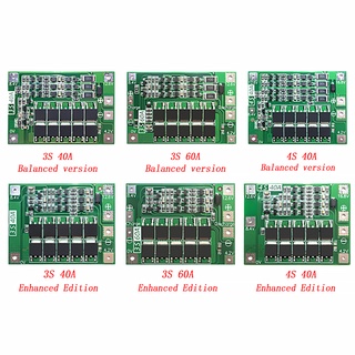 Bảng Mạch Bảo Vệ Pin Li-ion 3/4S 40/60A 18650 BMS Cho Động Cơ Khoan 11.1/12.6/14.8/16.8V