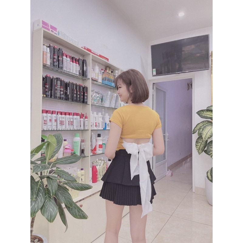 Áo cotton bozip nơ sau lưng cực xinh [HOT NHẤT] chất siêu xịn