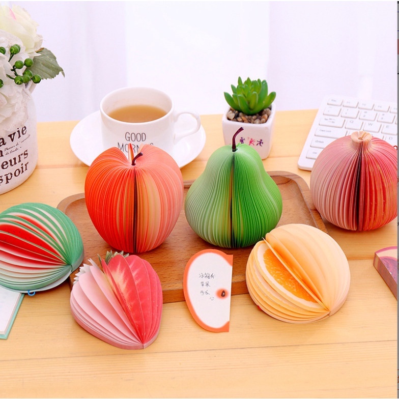 Giấy note, flashcard, giấy ghi chú 150 tờ chủ đề trái cây độc lạ MIM STORE NOTETRAICAY09