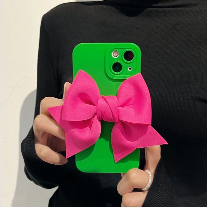 Ốp lưng i phone procamera gắn nơ vải có 9 màu 7plus/8plus/x/xs/xsmax/11/12/13 pro/max/plus/promax- Dino case 2