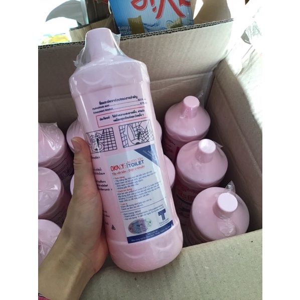 Chai tẩy toilet, nhà vệ sinh - tẩy bồn cầu Okay Thái Lan 960ml