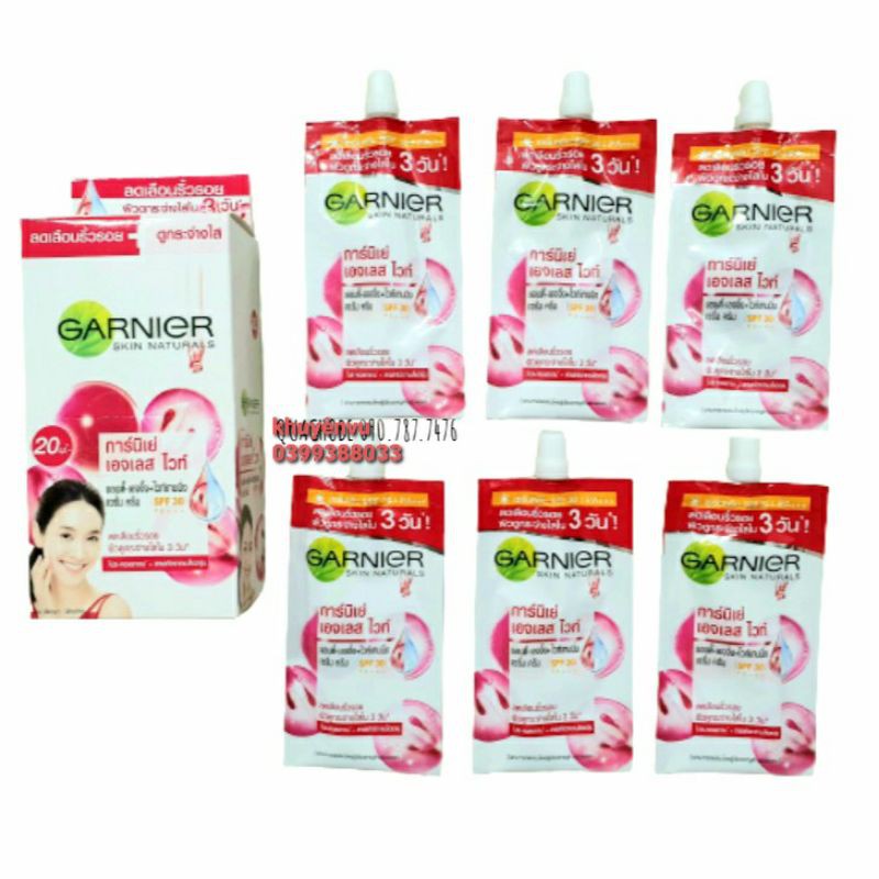 Lẻ típ kem dưỡng trắng da GARNIER thái lan