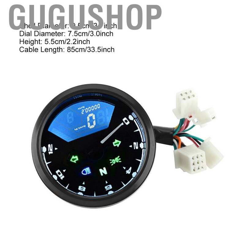 Đồng hồ đo tốc độ màn hình LCD cho xe máy