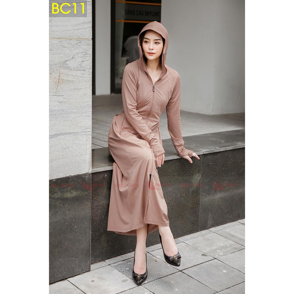 Áo Chống Nắng Nữ CARDINA Dáng Dài Liền Thân Chất Thun Lạnh Cao Cấp Chính Hãngg Hàng Hè 2020 | BigBuy360 - bigbuy360.vn