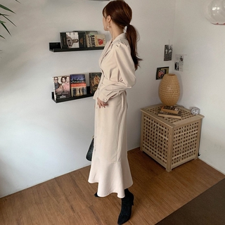 [ORDER] Đầm công sở sơ mi chic thắt eo đuôi cá sang trọng