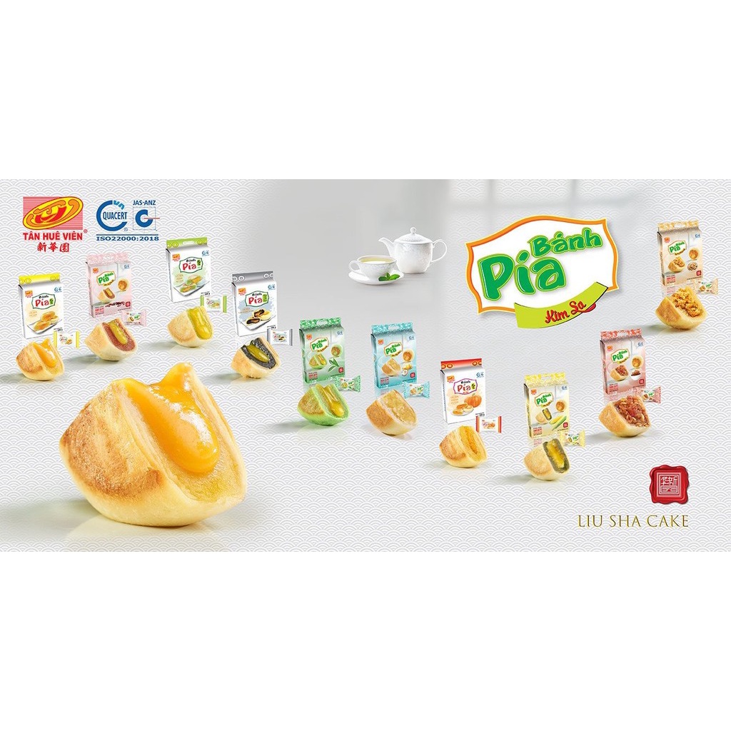 [TP.HCM] Bánh Pía Mini Kim Sa Túi 3D 12 Cái TÂN HUÊ VIÊN