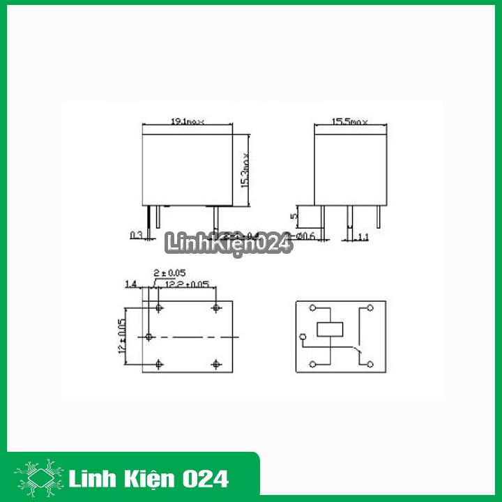 RELAY 10A 5P SRD SONGLE đóng ngắt thiết bị