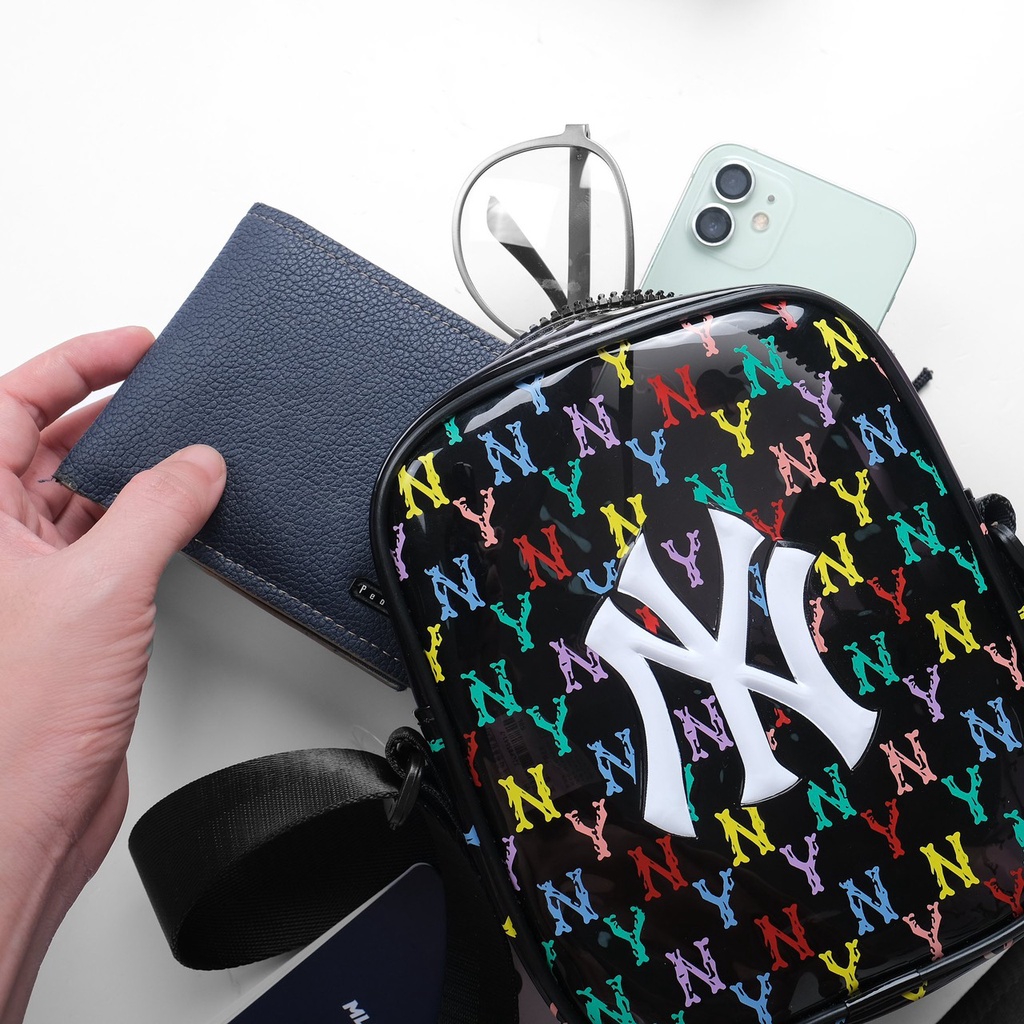 Túi đeo chéo MINI BAG MLB Hologram 2022 , chất liệu UPVC trong suốt cao cấp, sành điệu cá tính