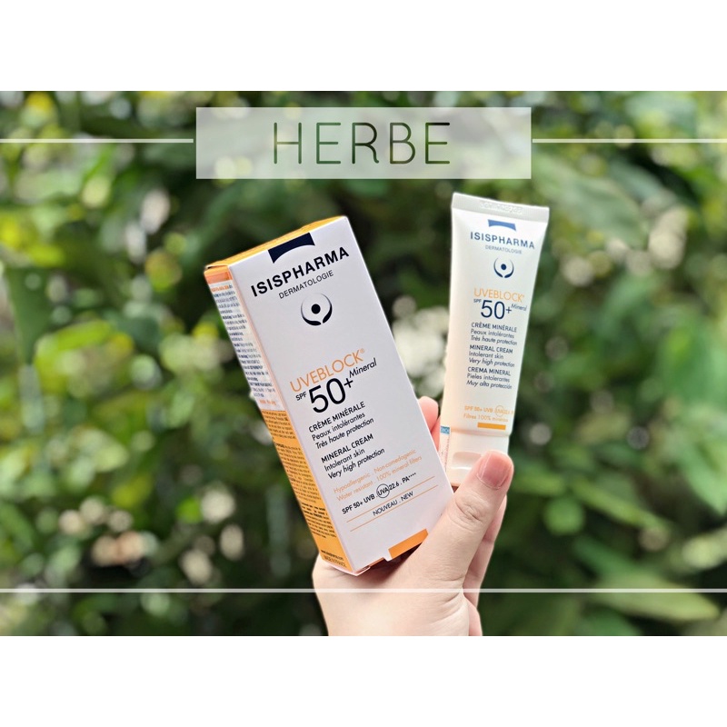 Chống nắng cho da thường ISIS PHARMA UVEBLOCK SPF50+ MINERAL