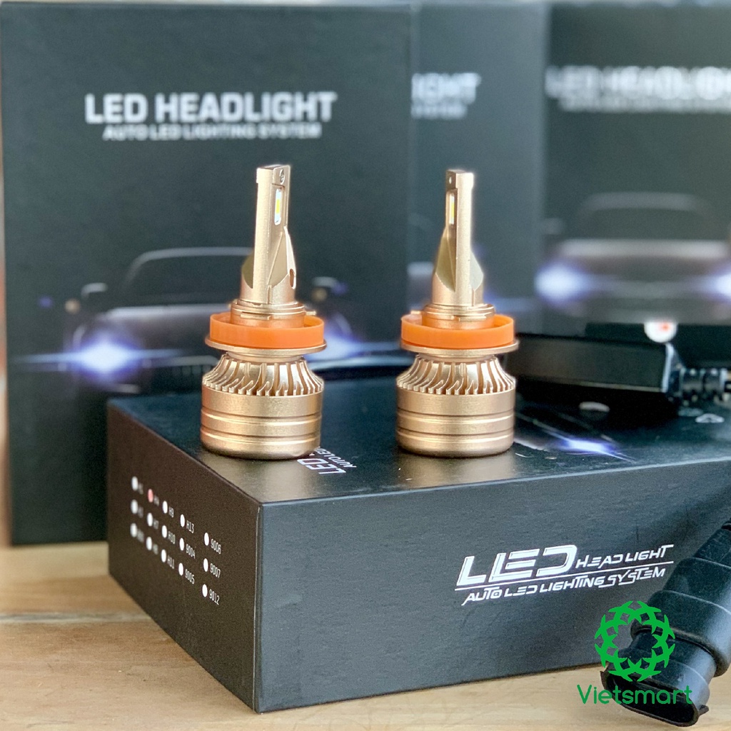 Đèn pha LED XM70 Gold 60W siêu sáng cho ô tô xe máy H1 H7 H8 H9 H11 HB3 9005 HB4 9006 H4