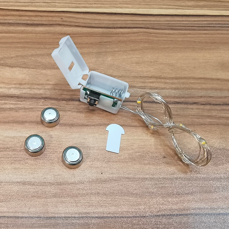 Đèn led 1M đom đóm dùng trang trí DECOR hộp quà, bánh kem, thiệp ,phòng ngủ MOXI.