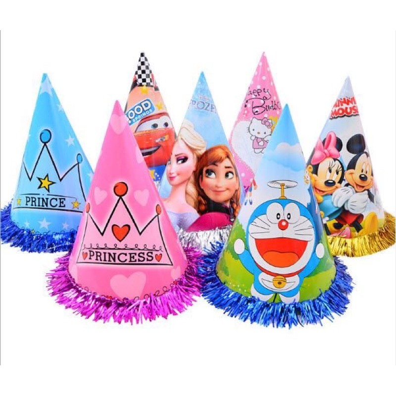Phụ kiện bánh sinh nhật - mũ kim tuyết đủ saze trang trí bánh sinh nhật