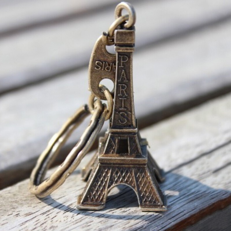 Móc khóa hình tháp Eiffel mini dễ thương