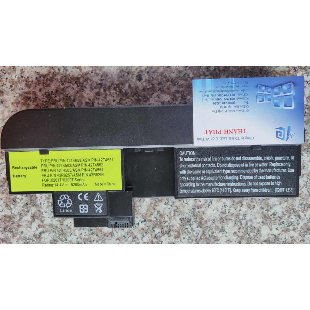 Pin LENOVO X200, X200 7454, X200 7455, X200 7458, X200s, X200s 7465, X201, X201-3323, X201i, X201s Màn Xoay, 8Cell