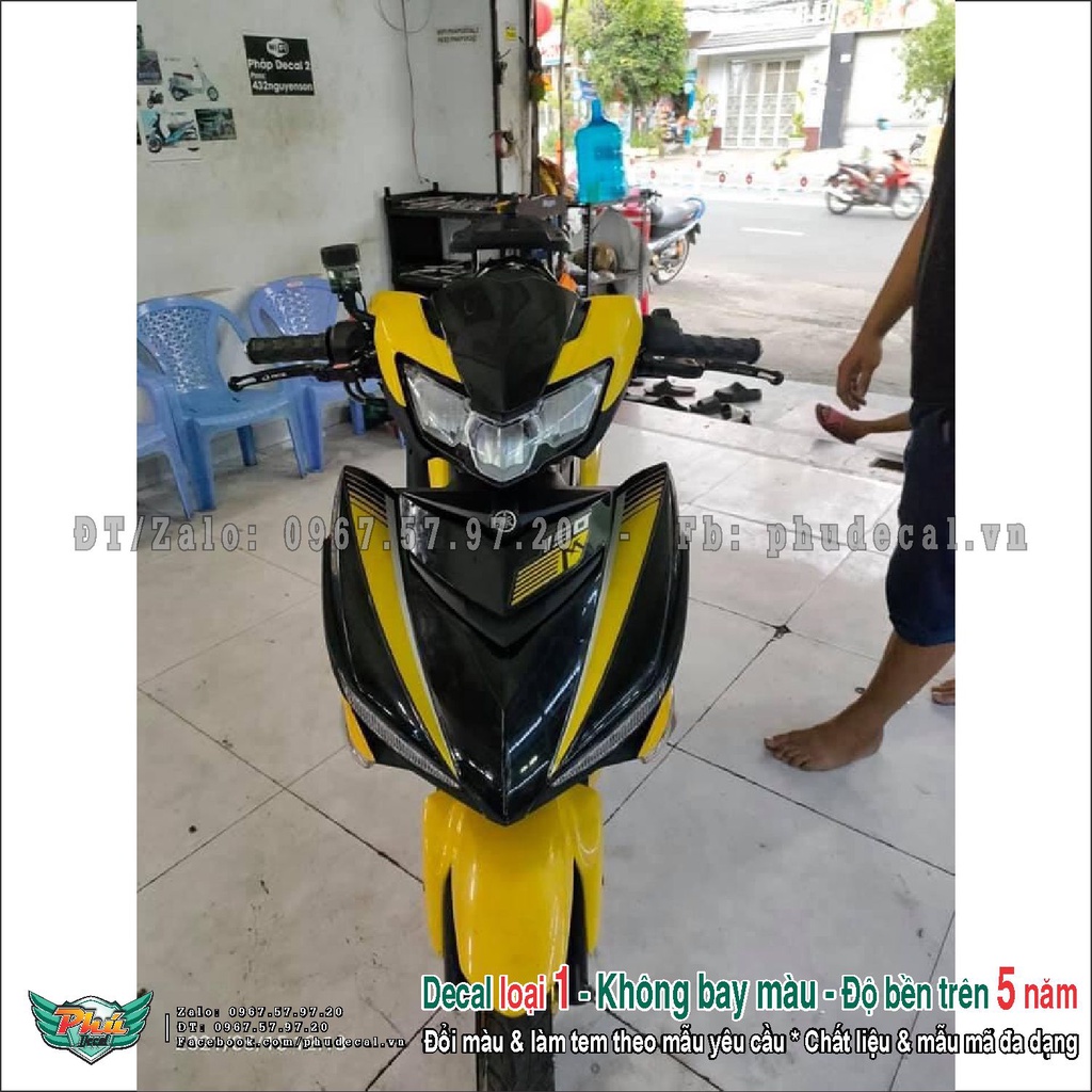 Tem rời xe Exciter 150 Mx vàng đen 2019 (A)