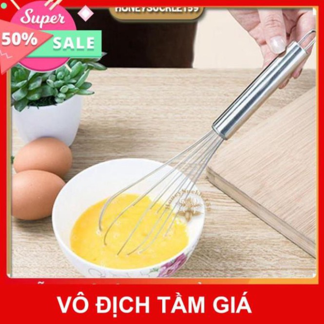[ Bán giá gốc ] Đánh trứng inox cần tay