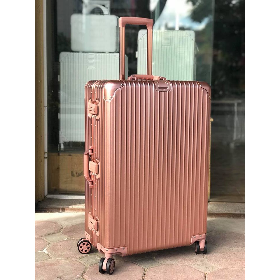 Vali RIMOWA Nhôm Nguyên Khối Vàng Hồng 29inch