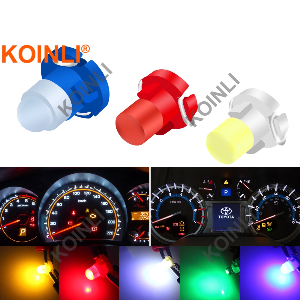 Bóng đèn LED T3 T4.2 T4.7 DC12 ánh sáng trắng cho xe hơi