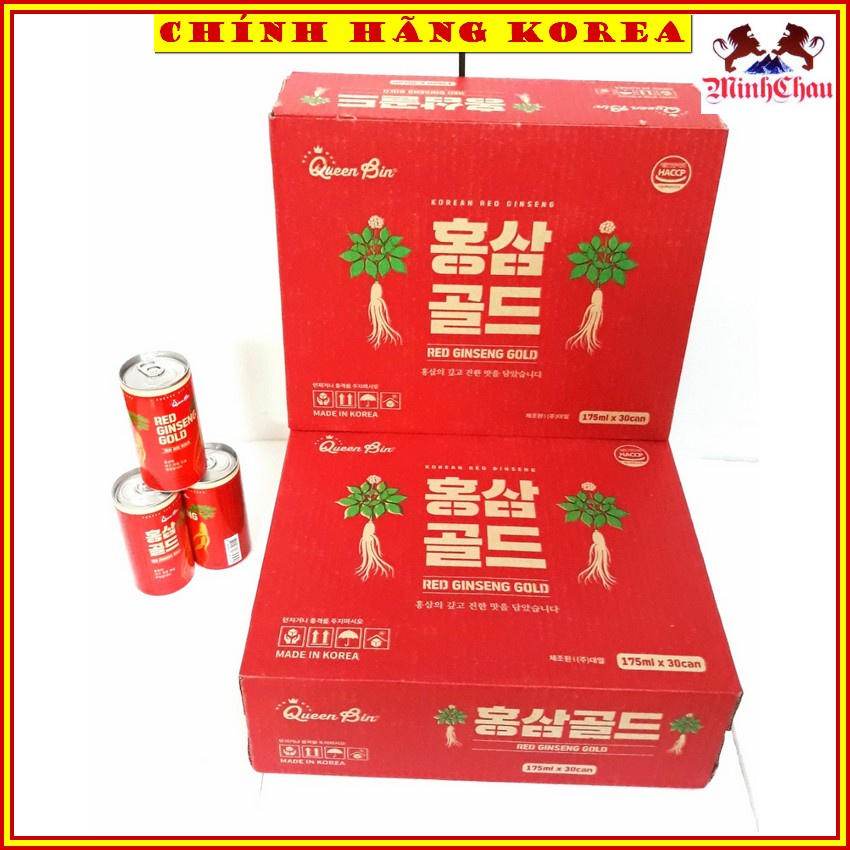 Nước Hồng Sâm 30 Lon Queen Bin Cao Cấp Hàn Quốc, minhchau