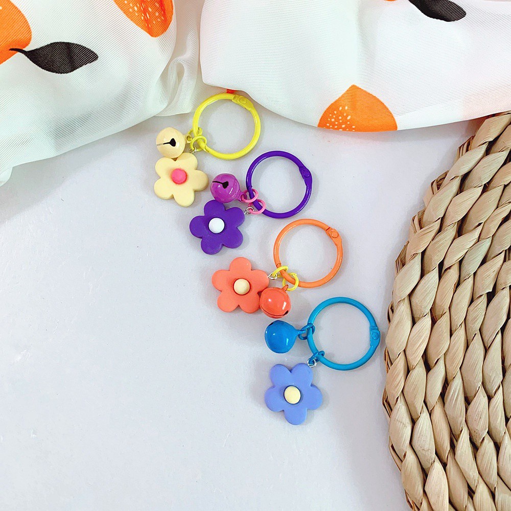 Móc Khóa Hình Bông Hoa Makaron Kiểu Nhật Bản Dễ Thương