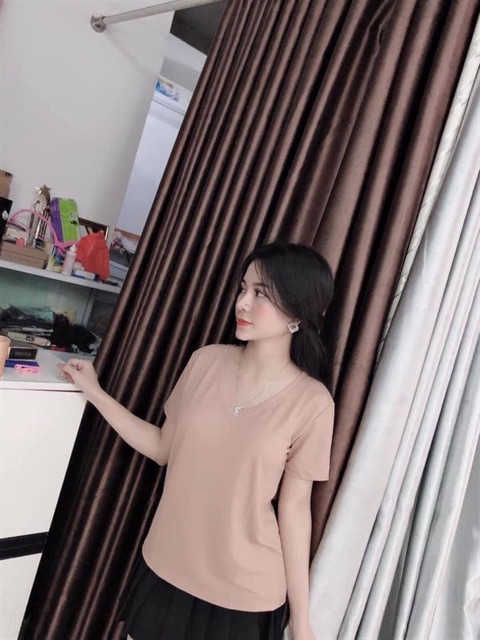 Áo Phông Giấy Chất Đẹp (Áo Thun Cổ Tim)