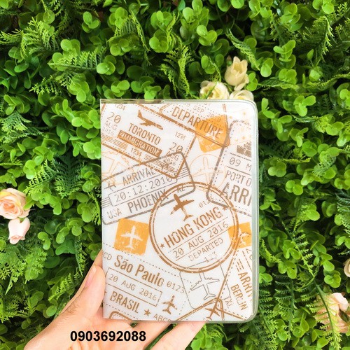 [HCM] Bao passport PVC Tháp Eiffel  PP39