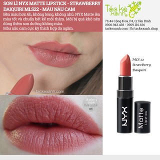 Son lì NYX Matte - MLS22 Strawberry Daiquiri