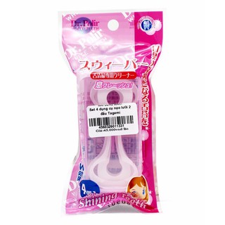 Set 4 dụng cụ nạo lưỡi 2 đầu Tagami