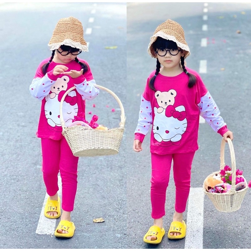 [22-45kg]Đồ dài tay cho bé gái