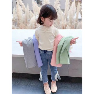 quần loe gắn nơ lụa cho bé