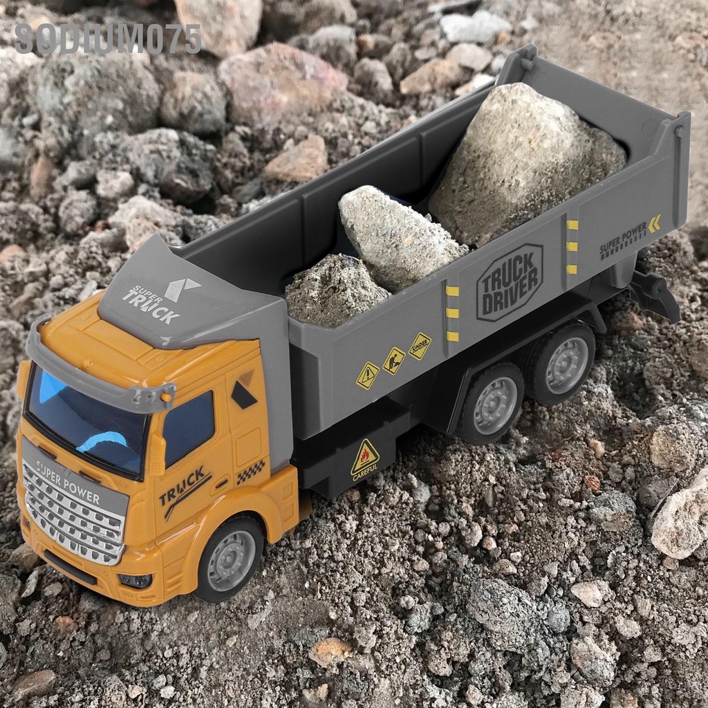 Có thể bán buôn Xe tải kéo lùi 1/48 Quy mô Giáo dục sinh động cầm nắm thoải mái Đồ chơi xe xây dựng ABS cho trên 3 tuổi Sodium075 Hàng giao ngay