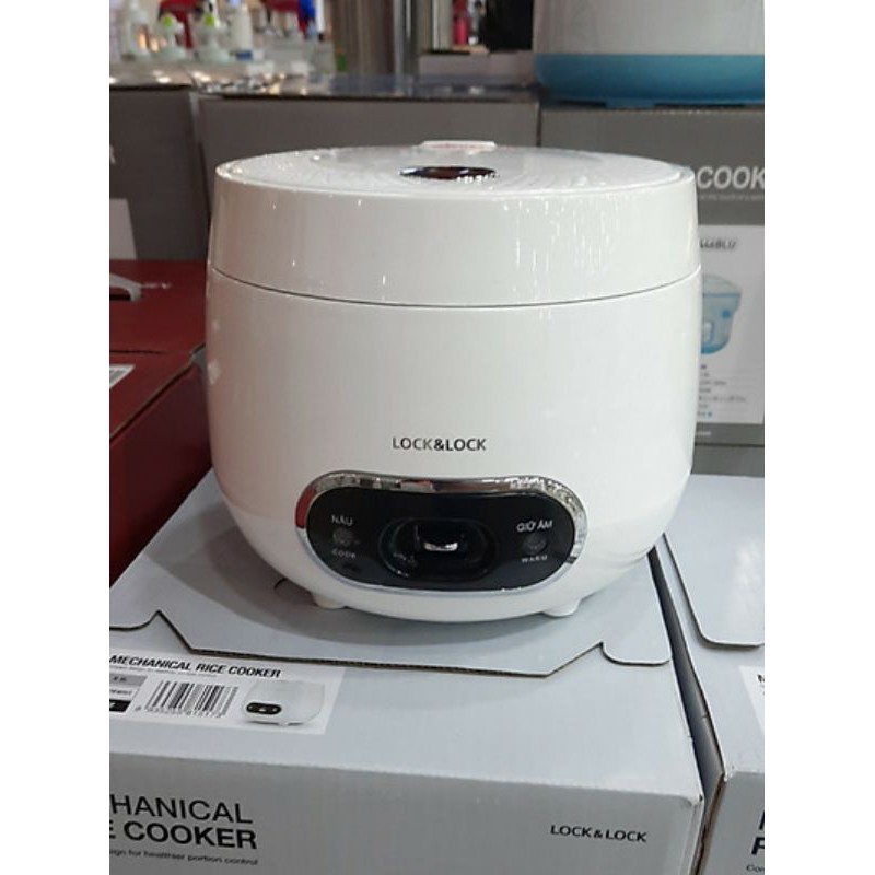 Nồi cơm điện MINI Lock&Lock EJR426 màu trắng 0.8l công xuất 250w