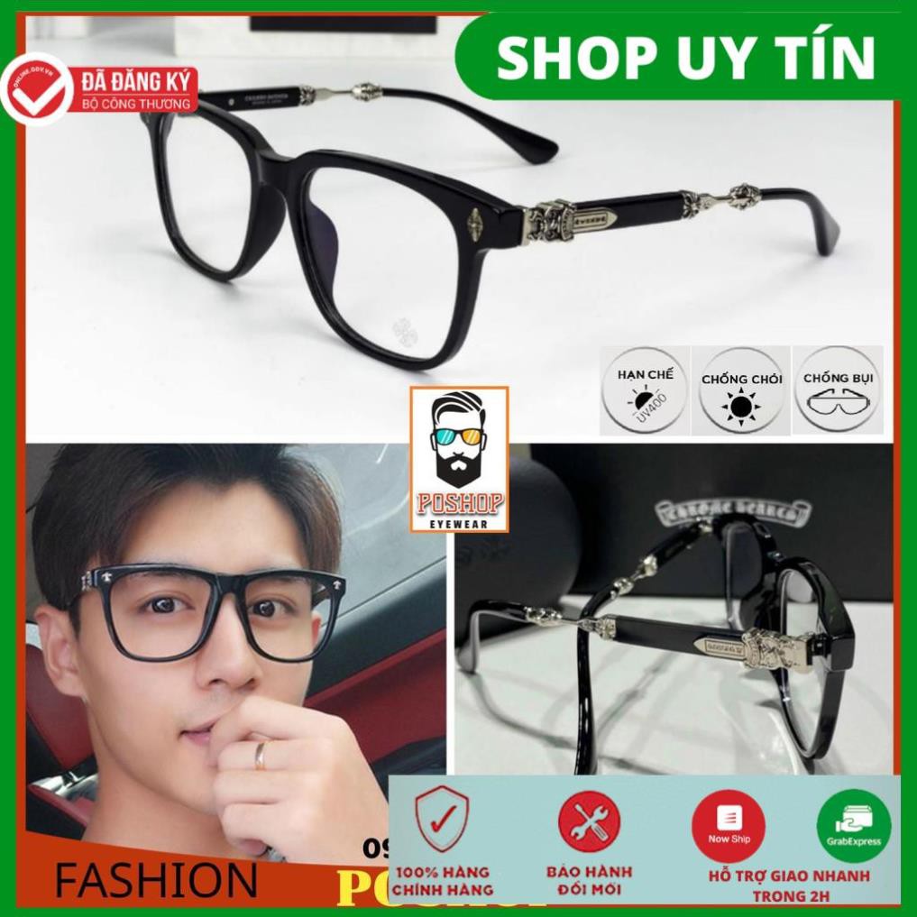 KÍNH CẬN CHROME MẮT KÍNH UNISEX NAM NỮ CHỐNG UV400 THỜI TRANG SÀNH ĐIỆU HOT TREND .