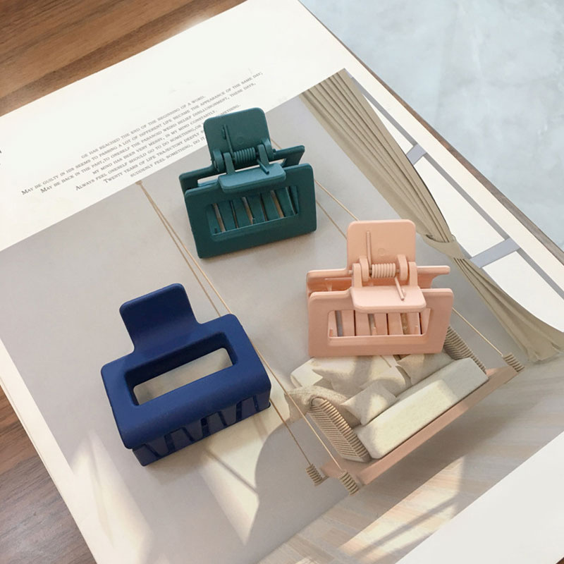 Kẹp Tóc Nhựa Resin Màu Sắc Đơn Giản Dành Cho Nữ