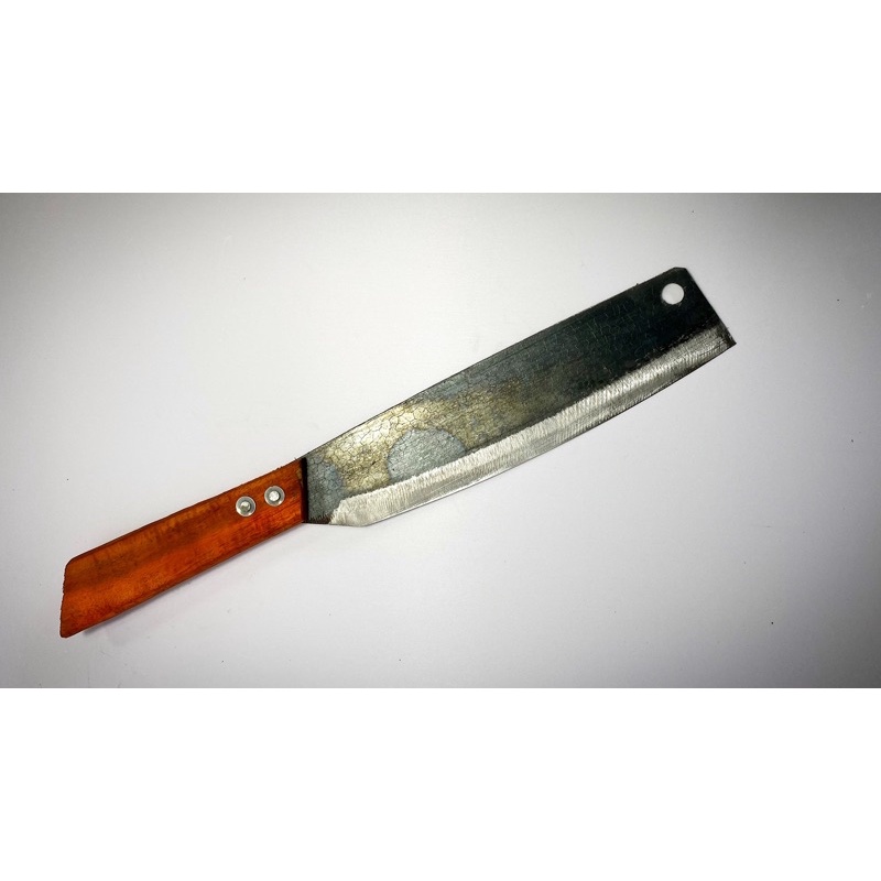 Dao thái rau thái thịt RÈN THỦ CÔNG cán gỗ màu đỏ