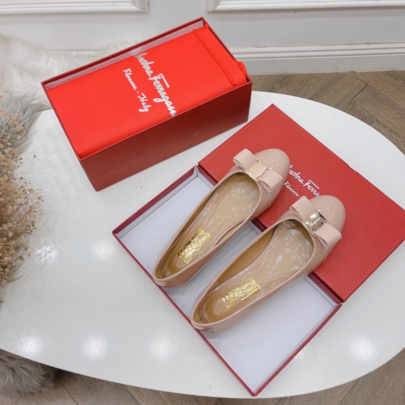 Giày búp bê svt nơ đế bệt fullbox