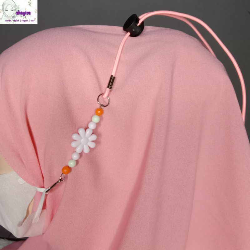Mặt Nạ Ngọc Trai Sang Trọng Sê-Ri Hoa 2 Trong 1 Làm Thủ Công Kết Hợp Hạt Co Giãn Cao Cấp Đẹp Mắt