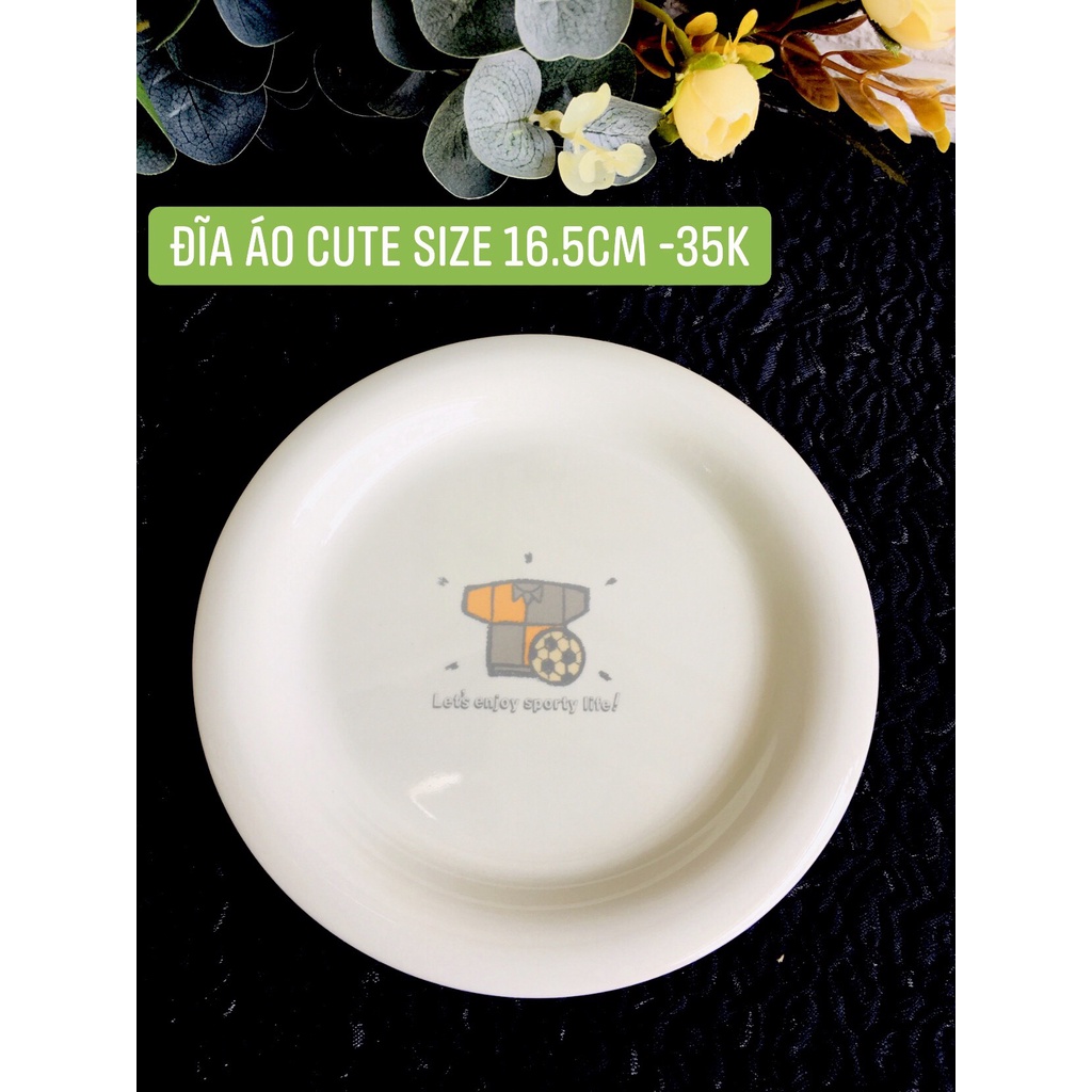 GỐM NHẬT - BỘ ĐĨA HOẠT HÌNH CUTE