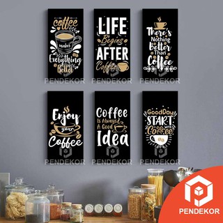 Áp Phích Gỗ Treo Tường Chủ Đề Cà Phê Trang Trí Nhà Bếp