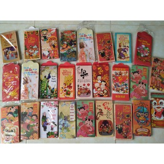 Combo 100 bao lì xì mẫu siêu hot Xuân Tân Sửu ảnh thật giá thật quẹo lựa