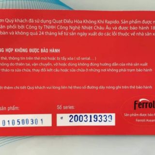 Quạt điều hòa RAPIDO RAC168D