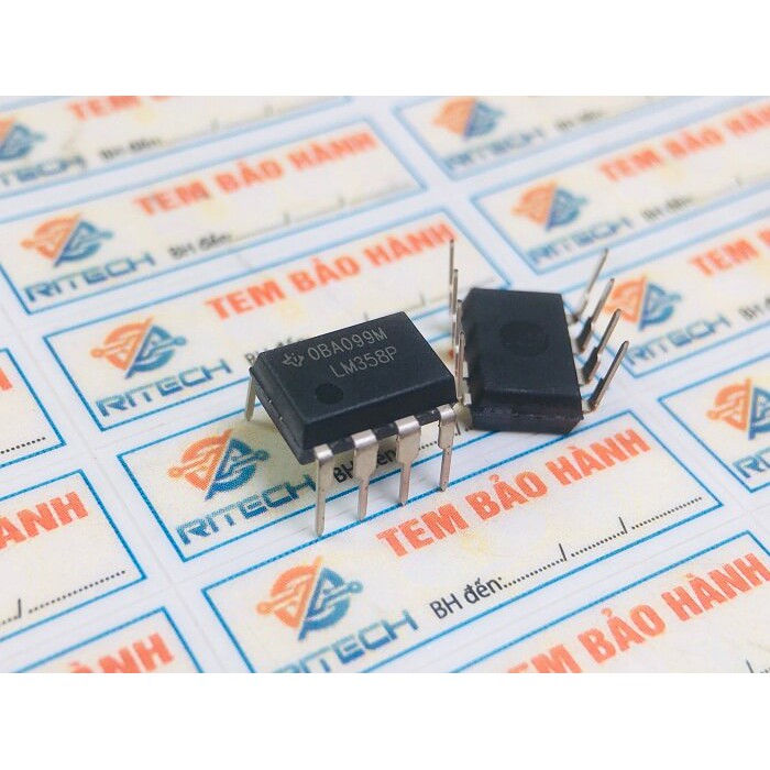 Combo 8 chiếc LM358P, LM358 IC Khuếch đại DIP-8 hàng nhập khẩu