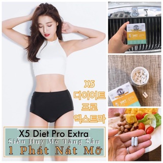 Viên uống giảm cân tan mỡ bụng x5 diet pro extra genie