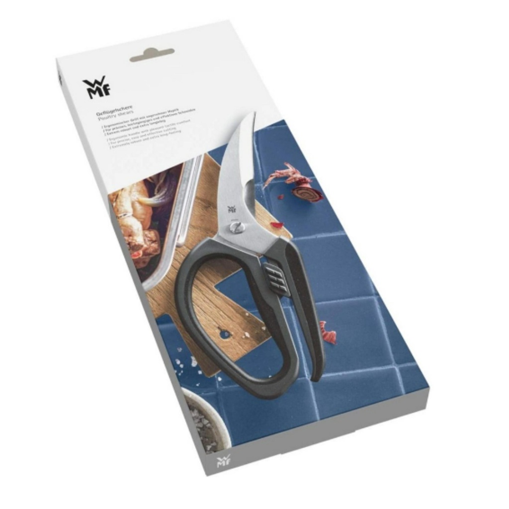 Kéo cắt thịt gà WMF 23cm trợ lực chất liệu thép không gỉ Hàng Đức