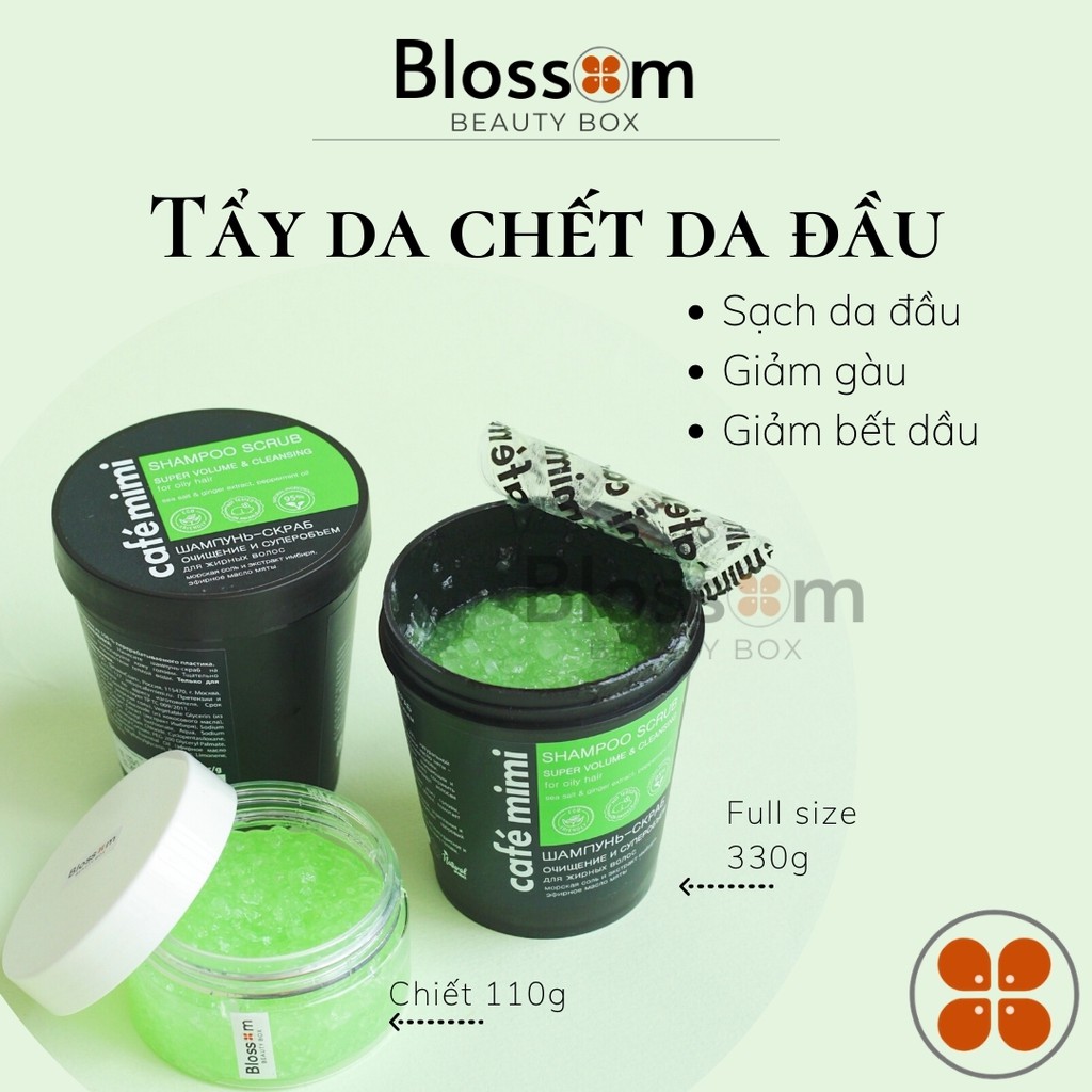 Tẩy da chết da đầu Cafe mimi rất sạch cho tóc dầu, bết | BigBuy360 - bigbuy360.vn